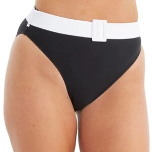 NET Pour Moi Freedom Belted High Cut Control Brief Bikini Bottom, Size 10